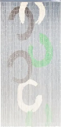 Conacord Deko-Vorhang Circle Traditionell - Handgemalt - Eleganter Deko-Vorhang für Innen- und überdachten Außenbereich, handgearbeitet mit 90 Strängen. Blickdicht und stilvoll durch besondere Ösenverbindungen, ideal für jedes Ambiente.