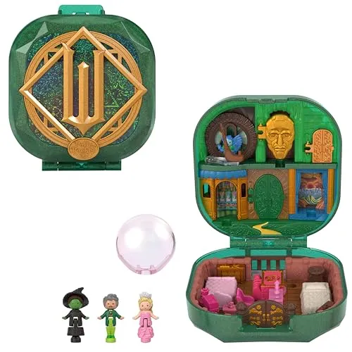 Polly Pocket x Wicked Sammler-Schatulle - Entdecke die zauberhafte Polly Pocket Sammler-Schatulle mit Mikropuppen und ikonischen Schauplätzen aus Wicked. Ideal für Fans, perfekt zum Spielen oder Ausstellen!
