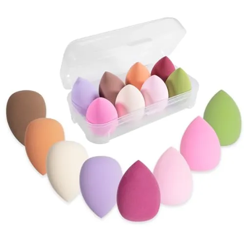 Teiliges Make up Schwamm Set, Beauty Mixer, Großer Make up Eierfarben Puderquaste Make up Schwamm, Waschbarer Schwamm, Make up Entferner Pad, Flüssige Grundierung, Puder, Sonnenschutz 8