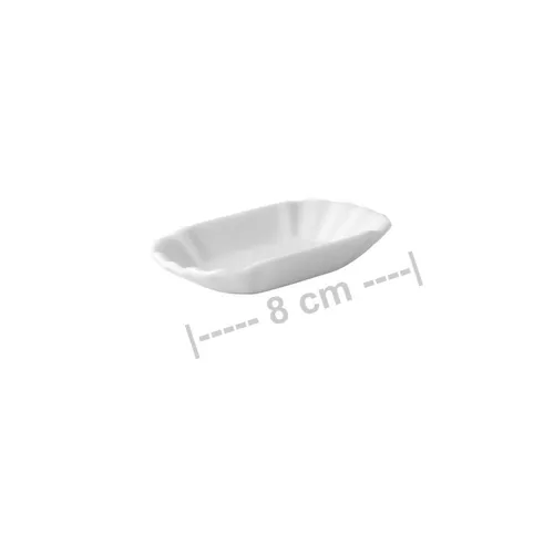 Porzellan Schale 9 cm 0,05 l ''Pommesschale'', Weiß 6 Stück