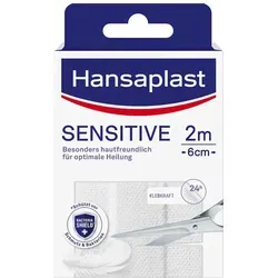 Hansaplast Sensitive Pflaster 2x6 - Arzneimittel für alle Arten von kleinen Wunden, hautfreundliches und hypoallergenes Material, das schmerzfrei entfernt werden kann.