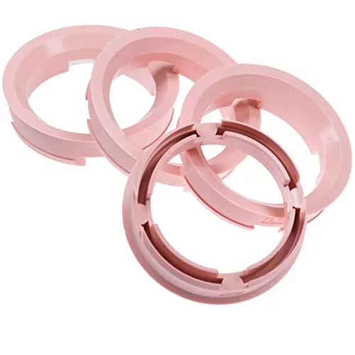 4X Zentrierringe 72,6 x 57,1 mm rosa Felgen Ringe Made in Germany