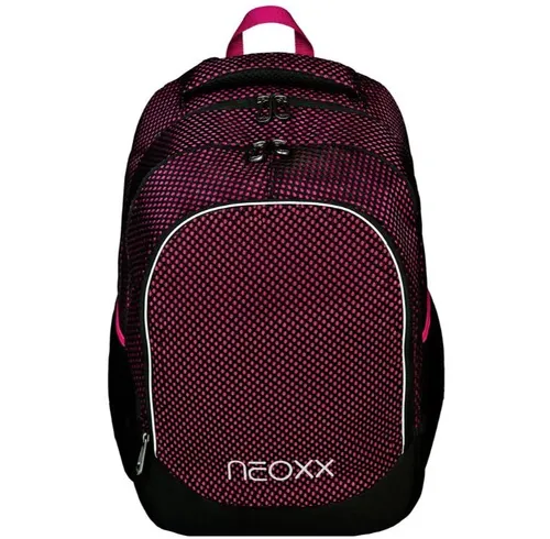 Neoxx NXTG9650 Fly Schulrucksack - Ultraleicht und Praktisch in Rot - Schulranzen für Teens von 9-13 Jahren, mit nur 600 g Eigengewicht und 27 Litern Volumen, aus 11 recycelten PET-Flaschen, ideal für Schule und Alltag.
