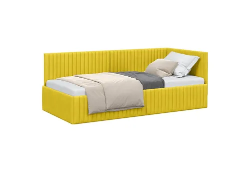 vidaXL Samt Bettgestell Eckplattform von vidaXL