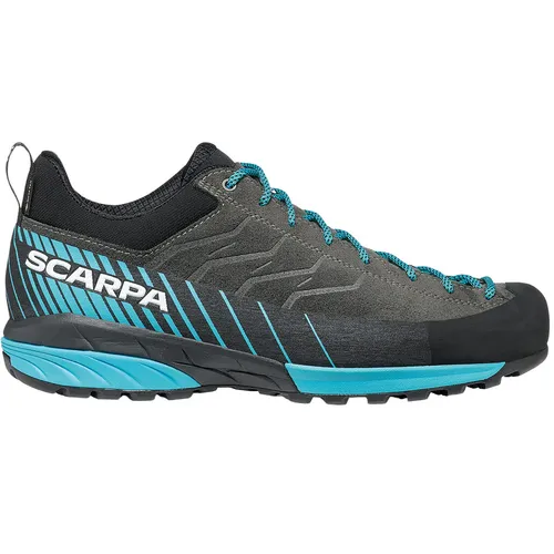 Scarpa Mescalito GTX Shark/Azure (41) - Wanderschuhe mit GORE-TEX für wasserdichten Schutz und optimales Fußklima. Ideal für technische Zustiege und leichte Klettereien, stabil und robust für schwere Rucksäcke.