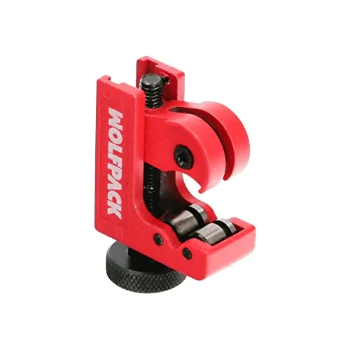 Mini-Rohrabschneider Ø 3 bis 22 mm. Körper aus Aluminium und Rodel aus gehärtetem Stahl. Target