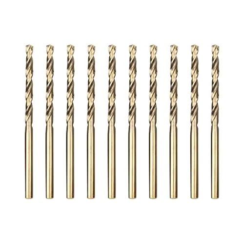 Meccion HSS Metallbohrer Professional Geschliffen Kobalt 10pcs 3.0mm Spiralbohrer fur Edelstahl und Metall