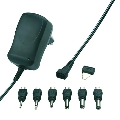 REV 0505551555 Netzgerät, stabilisierendes Universal-Netzgerät, 600mA, Schwarz