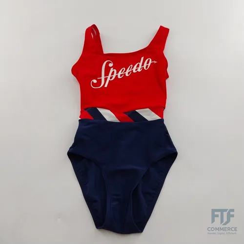 Speedo Damen Badeanzug 28 (DE 32) U-Back, Shoreline Red/Navy, 28 (DE 32), 812183