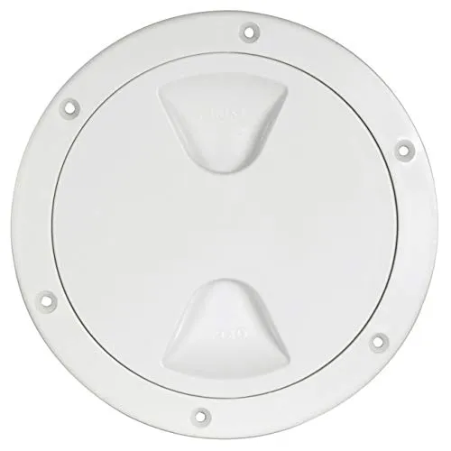 Osculati Inspektionsdeckel mit Gewinde und Dichtung, Durchmesser:102mm, Farbe:weiß