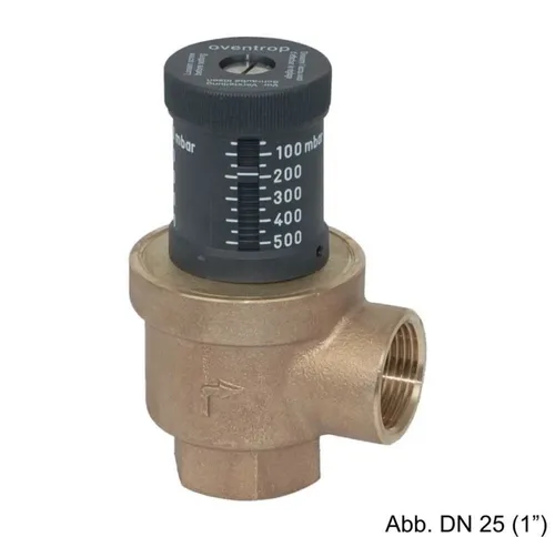 Oventrop Differenzdruck-Überströmventil DN 20, PN10 - Rohrverbinder mit optischer dp-Anzeige zur Gewährleistung einer Mindestumlaufwassermenge und Reduzierung von Fließgeräuschen, ideal für effiziente Heizungsanlagen.