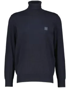 BOSS Akiro_S Sweatshirt - Gerade geschnittenes Sweatshirt für Herren mit gewebtem Logo-Etikett und stylischen Rippbündchen, ideal für lässige Outfits.