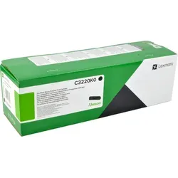 Lexmark C3220K0 Toner schwarz - Originaltoner für C3224, C3326, C3426, MC3224, MC3326, MC3426, ca. 1.500 Seiten Druckleistung und umweltfreundliche Rückgabemöglichkeit