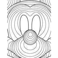 Komar Wandbild Mickey Mouse Lines 30 x 40 cm