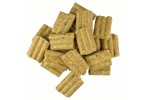 Schecker Kräcker mit Strauß, Snack für: Hunde, Die Rezeptur ist frei von Weizen