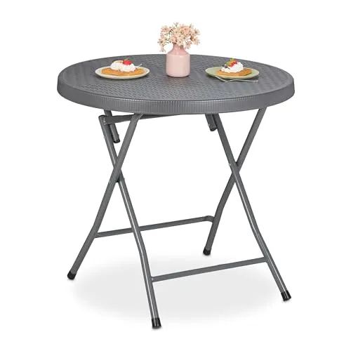 Runder Klapptisch für Garten und Balkon