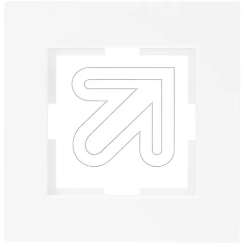 EGB Karre reinweiß Abdeckrahmen, 1-fach