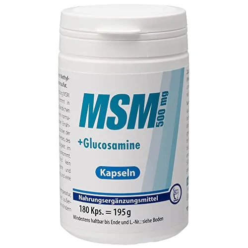 Msm 500mg + Glucosamine Kapseln 180 ST