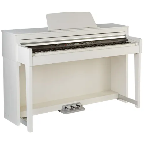Fame DP-8600 BT WH Digitalpiano - Keyboards mit 88 gewichteten Tasten und Hammermechanik für ein authentisches Klaviergefühl, inklusive Bluetooth und USB-Anschluss für vielseitigen Musikgenuss.