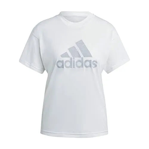 Adidas Winrs 3.0 T-Shirt Whtmel/Gretwo M - Sportliches Shirt aus 100% Polyester, teilweise aus recyceltem Material, mit Hydrithülsen für optimale Bewegungsfreiheit. Ideal für Training und Freizeit.