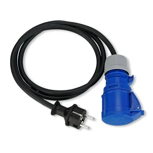 REV 0577750555 Strom Verlängerungskabel  16 A Schwarz 1.50 m H07RN-F 3G 1,5 mm²