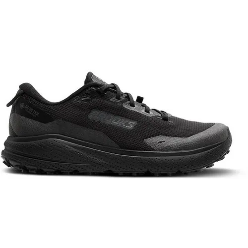 Brooks Herren Divide 6 GTX schwarz 47.5 - Laufschuhe für Straßen und leichte Trails, wasserdichtes Gore-Tex®-Obermaterial hält deine Füße trocken, DNA LOFT-Dämpfung für Komfort und TrailTack-Gummi für optimale Traktion auf rutschigem Terrain.