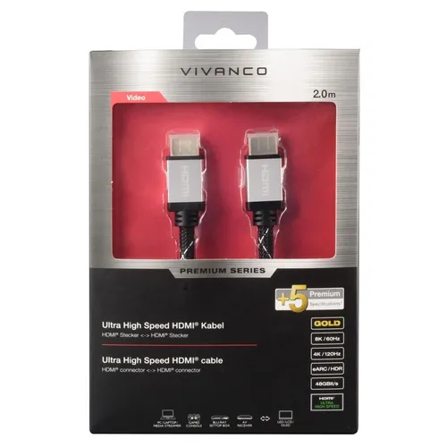 VIVANCO Ultra High Speed HDMI® Kabel, 2m (42209) #1907071