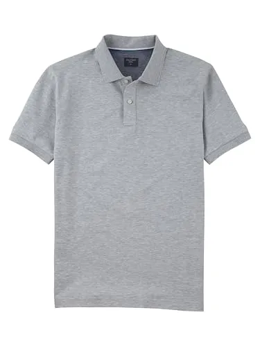 OLYMP Casual Poloshirt grau XL (56/58) - Herren-Shirts aus 100% Baumwolle im Piqué-Stil, bequem und pflegeleicht, ideal für lässige Anlässe und den Alltag.
