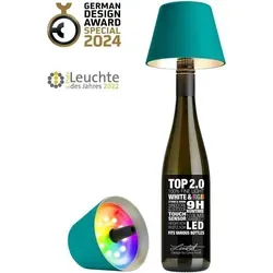 Sompex Top 2.0 türkis RGB Flaschenleuchte in türkis von SOMPEX