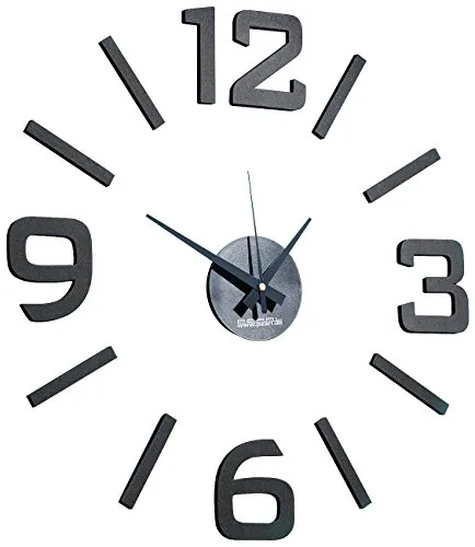 PEARL Wanduhr zum Kleben: 1-Meter XXL-Design-Wanduhr zum Aufkleben (selbstklebend, groß, Ziffernblatt)