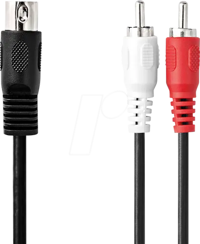 Nedis DIN-Audio-Kabel 5-Pin - 1.00 m, perfekter Klang für Lautsprecher und HiFi-Anlagen, abgeschirmt und hochwertig