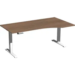 Geramöbel Tisch Elevate Plus 180x1000mm – Höhenverstellbar - Hochwertiger Schreibtisch mit 3-fach Teleskop-Hubmechanik, ideal für flexibles Arbeiten. Mit USB-C Ladebuchse und stabiler Bauweise. Maße: 180 x 1000 mm.