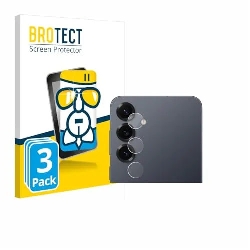 BROTECT 3 Stück Schutzglas für Samsung Galaxy S25 Plus (NUR Kameraschutz) Schutzfolie Panzer Folie Glas Displayschutz Made in Germany [ 9H, A