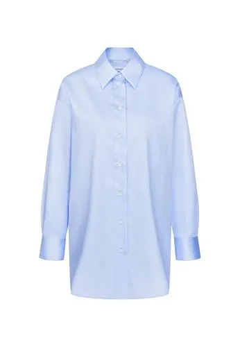 Seidensticker Outdoorbluse 1/1 Kragen Uni blau L (40) von Seidensticker