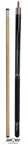 John West Pool Billardqueue Junior 2-teilig 130 cm - Queues für kleinere Spieler, 130 cm lang und aus American Whitewood, perfekt bei Platzmangel und für optimale Ballkontrolle.