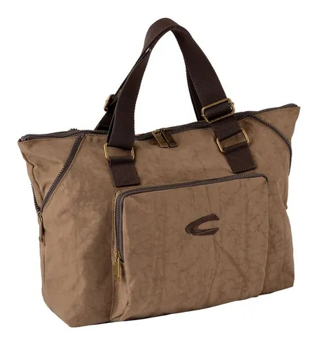 camel active Shopper Journey braun - Stylische Handtasche aus 100% Nylon, mit verstellbaren Tragegriffen und ideal für den Alltag oder Ausflüge.