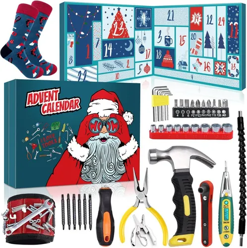 Adventskalender Werkzeuge Männer 2024 Gadget 24 Stück Weihnachtskalender