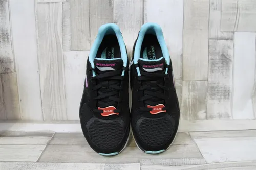 Skechers Damen Arch Fit D'lux Sneaker, Schwarz, 37 EU - Damen-Sneaker mit flexibler Traktions-Laufsohle und herausnehmbarer Einlegesohle für individuellen Komfort und Stoßdämpfung – ideal für den ganzen Tag.