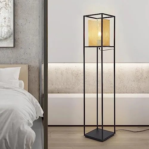 lux.pro Stehleuchte Southport - Elegante Leselampe in Gold und Schwarz - Standleuchte & Deckenfluter: Modernes Design, das eleganten Luxus in Ihr Zuhause bringt. Ideal für Wohnzimmer, Büro oder Schlafzimmer mit flexibler Platzierung durch 180 cm Kabel.