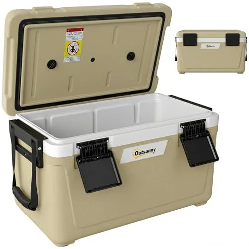 Kühlbox A20-605V00KK - Große Passive Thermobox mit 42,6L - Praktische Kühlbox mit 42,6L, ideal für Camping und Ausflüge. Bis zu 72 Std. Kühlung dank hochwertigem PU-Vollschaum. Tragbar und robust für jeden Einsatz.