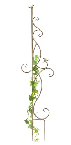 DanDiBo Rankhilfe Metall Rankgitter 135 cm – Kletterhilfe für Pflanzen - Spaliere aus robustem Metall, ideal als Blumenhalter oder Ranksäule für eine stilvolle Gartenlandschaft.