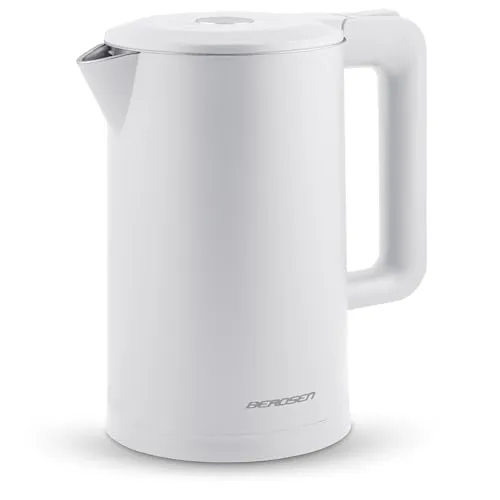 Wasserkocher 1.7l Berdsen BD-710 weiß - Eleganter Wasserkocher mit 1.7l Fassungsvermögen, ideal für die schnelle Zubereitung von Tee und Kaffee, energiesparend und sicher in der Anwendung.