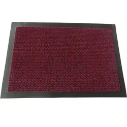 Mertex Läufer Bern, Schmutzfangmatte rundum verlaufender Rand rot 60 cm x 90 cm