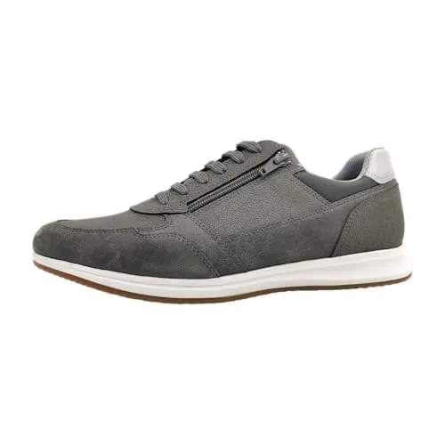 Geox Schnürer Schnürschuh grau 42 EU - Eleganter Schnürschuh in Grau, Größe 42 EU. Aus hochwertigem Leder und Textil, mit bequemer Gummisohle. Ideal für den täglichen Einsatz, kombiniert Stil und Komfort.