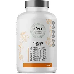 CYB Vitamin C und Zink hochdosiert vegan Tabletten 180 St