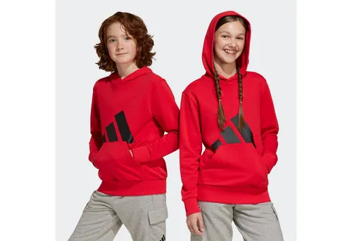 adidas Unisex Kinder Essentials Big Logo Hoodie - Kinder-Sweater mit regulärem Schnitt, aus mindestens 70 % recycelten Materialien, ideal für nachhaltige Mode und täglichen Komfort.