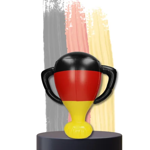 Aufblasbarer Pokal Deutschland Deutschland-Farben