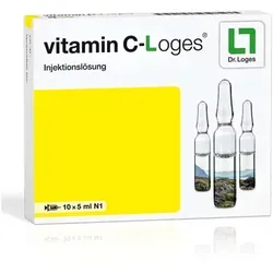 Vitamin C Loges 5 ml Injektionslösung - Arzneimittel zur Vitamin C-Versorgung, ideal bei Methämoglobinämie und parenteraler Ernährung, sorgt für eine effektive Sauerstoffversorgung im Blut.