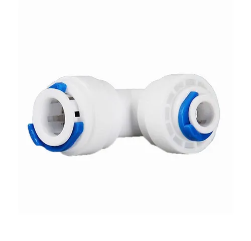 BEM Winkelverbinder für einen Schlauch, gebogen 3/8“ x 1/4“ Zoll, (für Trinkwasserschläuche und Wasserfilteranlagen, 1-St), mit bewährter QuickConnect Steckverbindung.