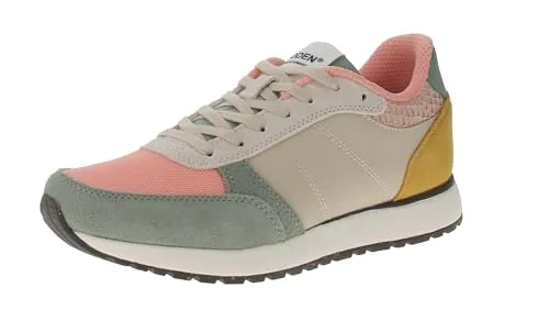 WODEN Woden WL740 Ronja - Damen Schuhe Sneaker - 317-Pink-Sand-Multi - Bunte Sneaker in Größe 42 EU, aus nachhaltigen Materialien für einen stylishen und umweltbewussten Look.